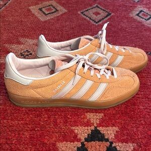 Adidas Gazelle Sneakers in Orange and White